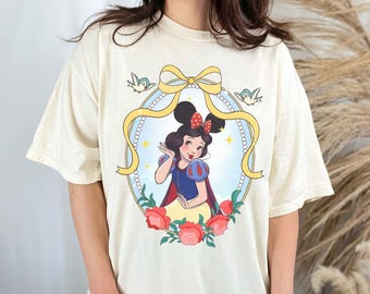 Retro Disney Prinzessin Schneewittchen Shirt, kokette Disney Prinzessin T-Shirt, Disney Girl Trip T-Shirt, Disney Gruppe Shirt, Disneyworld Shirt,T-Shirt