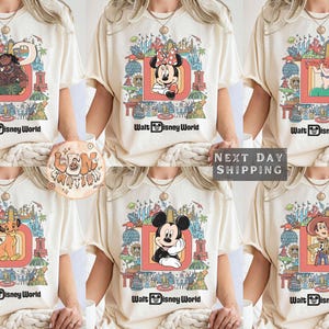 Retro Walt Disneyworld Shirt, Disney All Characters Shirt, Mickey And Friends Shirt, Disney Group Shirt, Disney Family Tee,Disney Trip Shirt