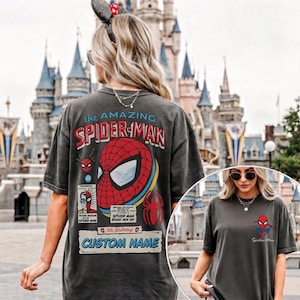 Dubbelsidig Marvel The Amazing Spider-Man helt ny dag-tröja, Spider-Man 2026-tröja, superhjälte-serietidning-tröja, present till pojke, födelsedagströja för barn bild 1