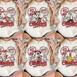 Retro Disney Christmas All Characters Shirt, Disney Christmas Shirt, Mickey and Friends Christmas Shirt, Christmas Family Matching Shirt