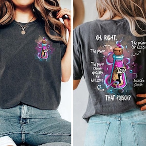 Retro Two Sided Vintage Oh Right That Poison Llama Poison For Kuzco Comfort Colors Shirt, The Emperor&#39;s New Groove Shirt , Disneyland Trip