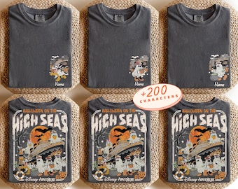 Mickey And Friends Halloween On The High Seas Disney Cruise Shirt, Halloween Family Cruise Trip, Disney Wish Dream Magic Wonder Fantasy