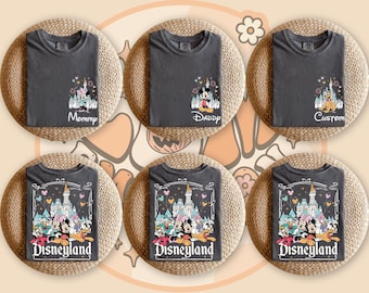 Aangepaste Disneyland Mickey en vrienden shirt, aangepaste naam Disney familie 2025 shirts, Disneyworld shirt, Disney vakantie shirt, Disney Trip Tee