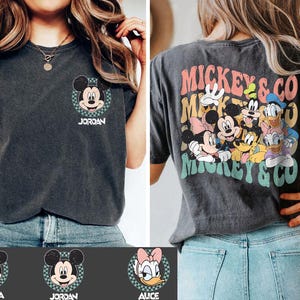 Retro Mickey & Co Shirt, Disney Family Vacation Tee, Minnie Mouse Sweatshirt, Daisy Duck Shirt, Donald Duck Shirt, Goofy Pluto Dog Tee
