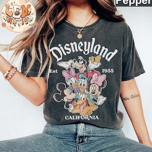 Retro Disneyland California Shirt, Disneyland Est 1955 Shirt, Disney Vacation Shirt, Mickey And Friends Shirt, Disney Trip 2024 Shirt