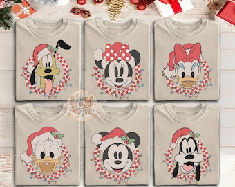 Vintage Mickey and Friends Christmas Shirt, Christmas Family Shirts, Disney Christmas Shirt, Disney Christmas Group Shirt, Disney Xmas Shirt