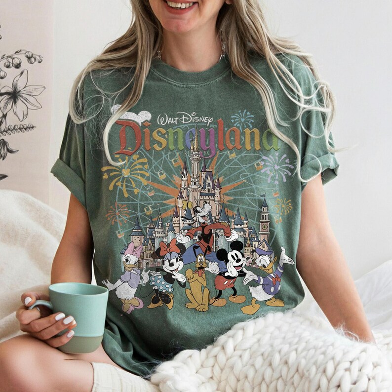 Vintage Disneyland Comfort Colors Shirt, Disneyland Resort, Retro Vintage Disney Shirt, Disney Family Matching Shirt, Disneyworld Shirt Tee image 5