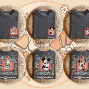 Custom Walt Disneyworld 2 Side Comfort Color Shirt, Custom Name Disney Family 2025 Shirts, Mickey And Friends Shirt, Disney Group Shirt