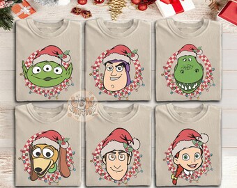 Vintage Disney Toy Story Christmas Shirt, Christmas Family Matching Shirts, Disney Christmas Shirt, Disney Christmas Group Shirt,Disney Xmas