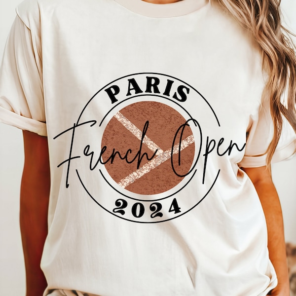 French Open Shirt, French Open Tennis, Tennis, Tennis Shirt, French Open 2024, Paris, Paris France, Clay Court