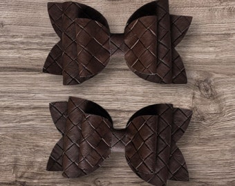 Baby Bow Alligator Hair Clip, Baby Hair Clips for Fine Hair, Cute Baby Girl Hair Bow, Aesthetic Hair Accessories, EMERY BROWN BOW