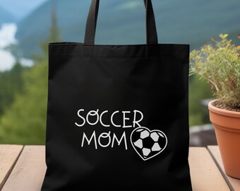 Gepersonaliseerde canvas draagtas voetbalmoeder: aangepaste teamnaam