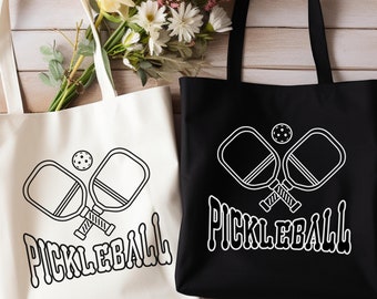 Bolsa de lona personalizada para pickleball: presente com nome personalizado