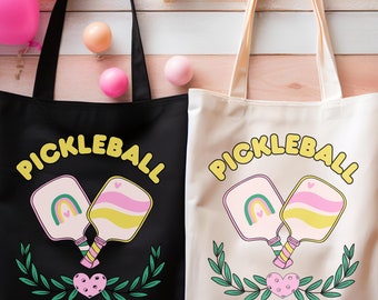 Personalized Pickleball Canvas Tote Bag: Gifts for Players & Teams