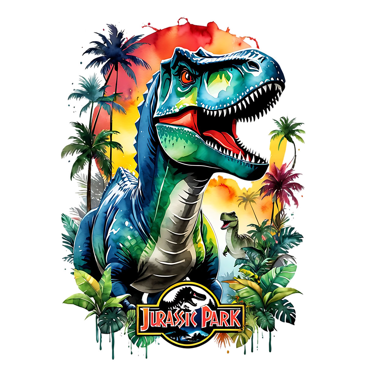 20 PNG Jurassic Park, Splash and Watercolor Designs for 20 PNG Jurassic Park, Splash and Watercolor Designs for