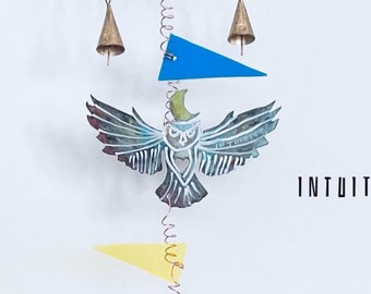 SPIRIT ANIMAL Hanging Totem. The OWL