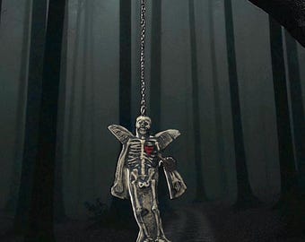 STEAMPUNK Skeleton Angel Halloween Decor Ceramic Handmade