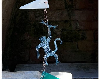 HANGING TOTEM:  Mobile, Wall Hanging, Spirit Animal  The MONKEY