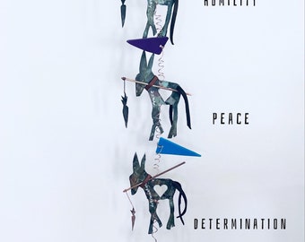 ANIMAL SPIRIT Hanging Totem:  The DONKEY
