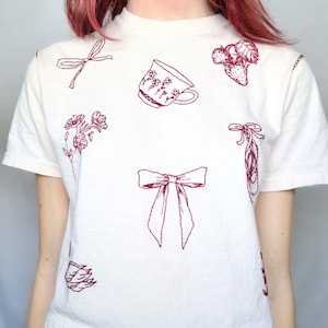 Coquette Hand Embroidered shirt