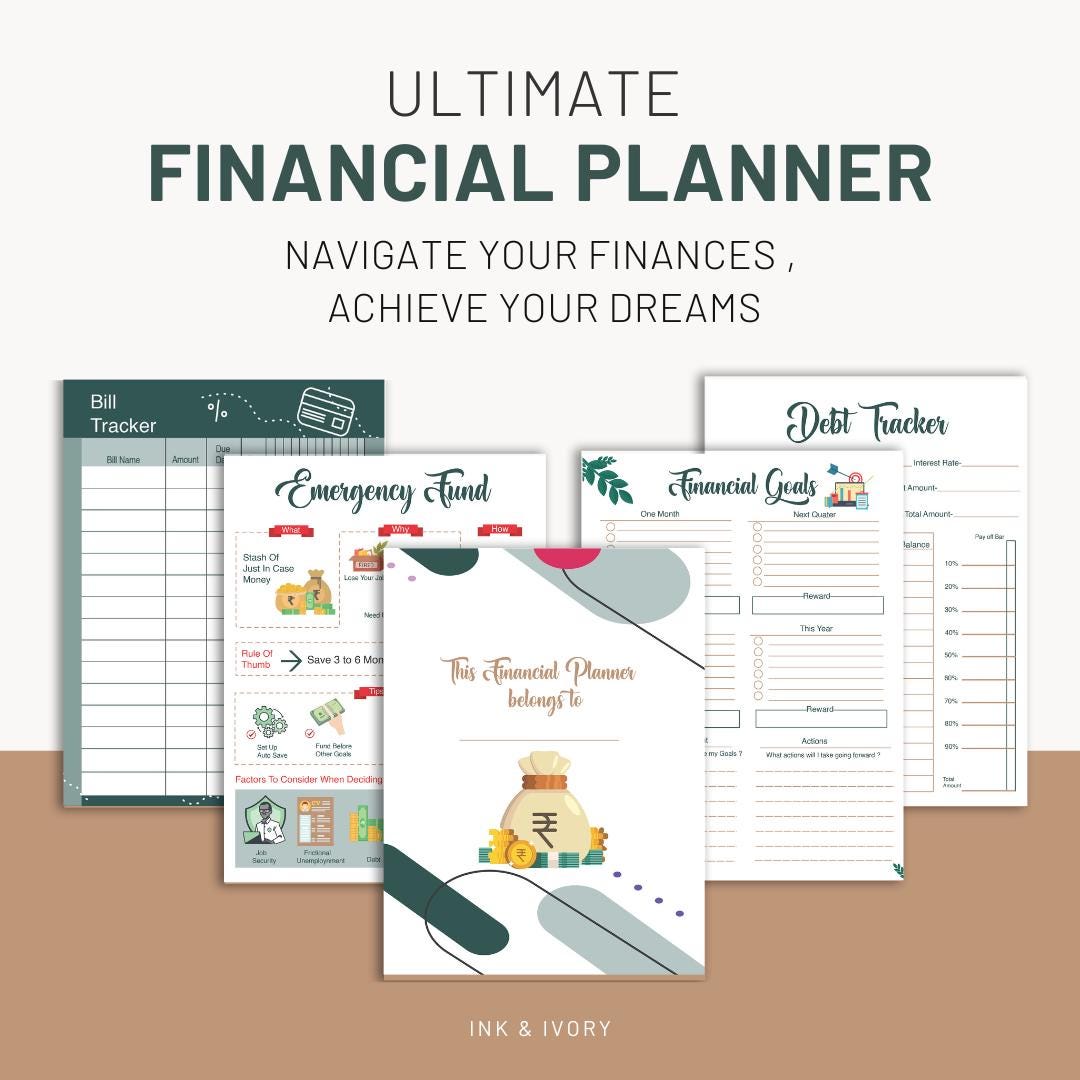 Financial Eplanner Ultimate Financial Planner - Etsy