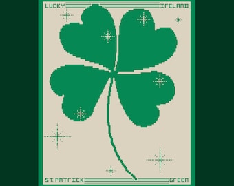 Shamrock Blanket - Mosaic Crochet Pattern