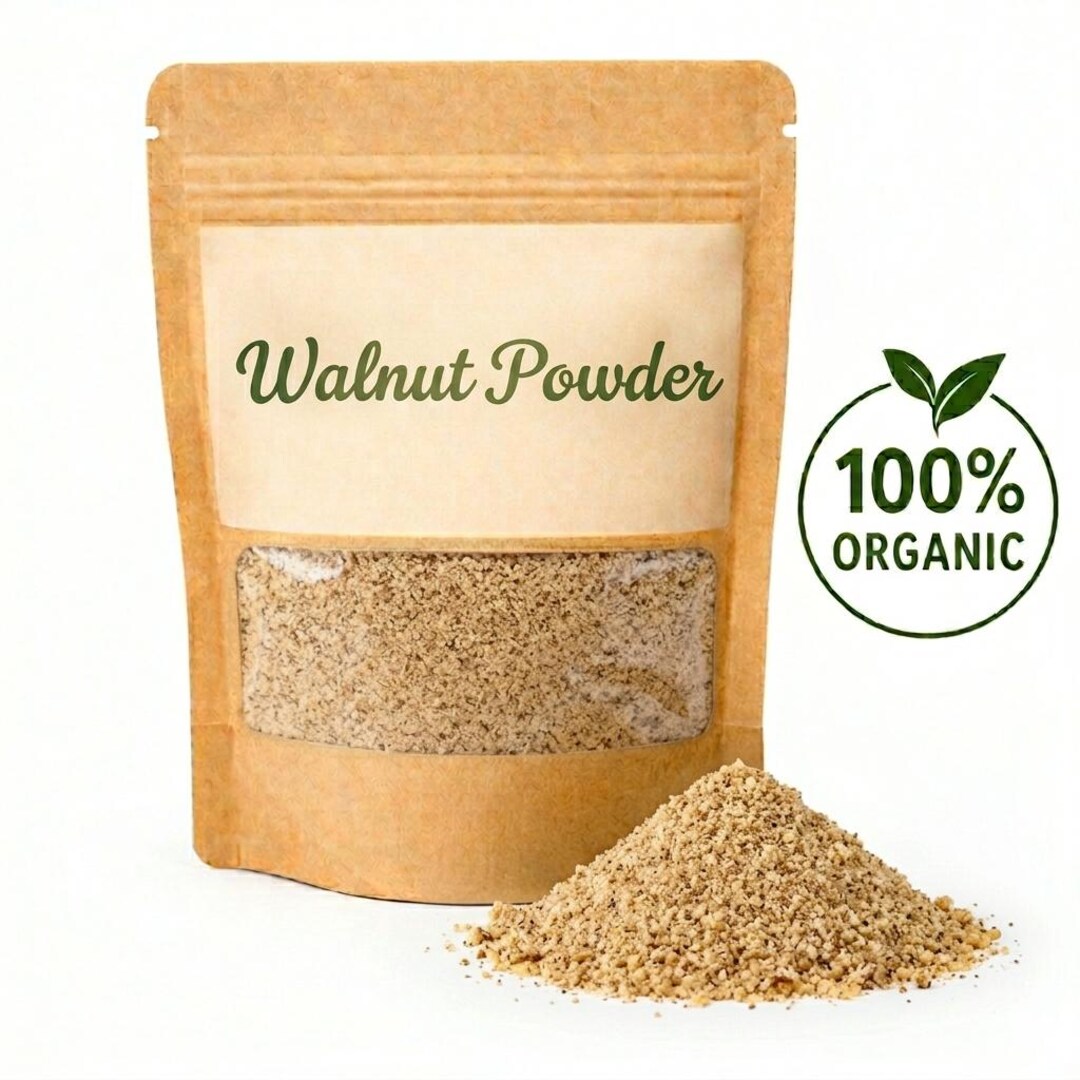 Defatted Walnut Powder Walnut Powder Organic | Finely Ground Akhrot Powder | Natural Nut Flour ...