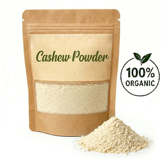 Organic Cashew Powder | Finely Ground Kaju Flour | Vegan, Gluten-Free, Baking & Smoothies