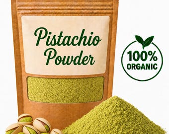Organic Pistachio Powder | Pure Pista Flour | Natural Nut Powder | Smoothies, Baking, Sweets