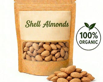 Hele bittere amandelen in de dop - Bittere amandelen voor olie-infusie en medicijnen - Rauwe Prunus Amygdalus Amara - Natuurlijke gedroogde kruiden