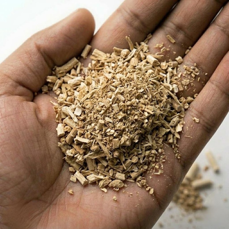 Biologische ashwagandhawortel | Gedroogde Withania Somniferawortel | Kruidenthee en natuurlijk wellnesskruid afbeelding 3