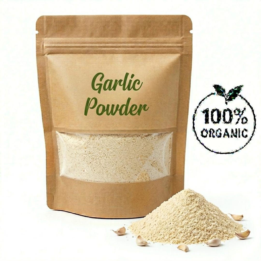 Pure Organic Garlic Powder | Natural Ground Garlic | No Additives Spice ...