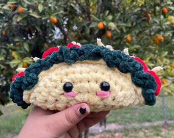 Tacos au crochet, Crochet, peluche, tacos doudou, Amigurumi, Taco, Taco Amigurumi