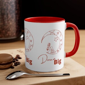 Dream big Accent Coffee Mug, 11oz,Love Mug, Kitchen Mug, Inspirational, Mugs, Drinkware, Drink & Barware, Inspire, Dream Big Mug, Dream Big