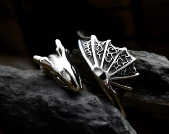 Stainless Steel Dragon Ring: Gothic Fantasy Jewelry