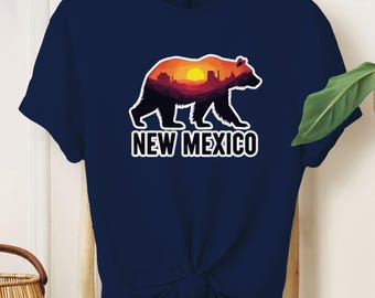 New Mexico Bear Sunset Shirt | Southwestern Wildlife T-Shirt, Desert Silhouette Tee, Nature Lover Gift, Hoodie or Sweater
