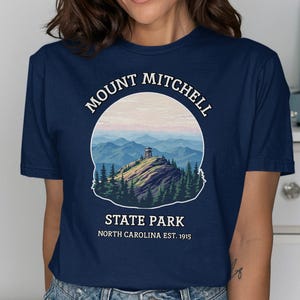 Mount Mitchell State Park Shirt, North Carolina Souvenir Tee, Nature Hiking Gift, National Parks Apparel, Adventure Wear