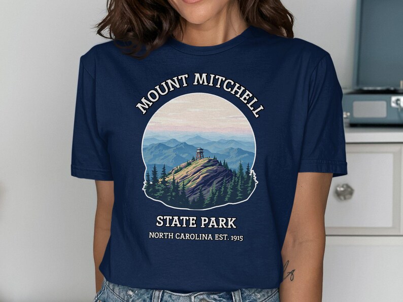 Mount Mitchell State Park Shirt, North Carolina Souvenir Tee, Nature Hiking Gift, National Parks Apparel, Adventure Wear