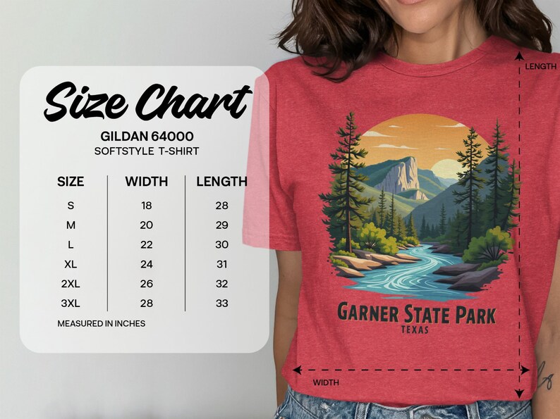 Garner State Park Texas Tshirt, Nature Lovers Gift, Retro National