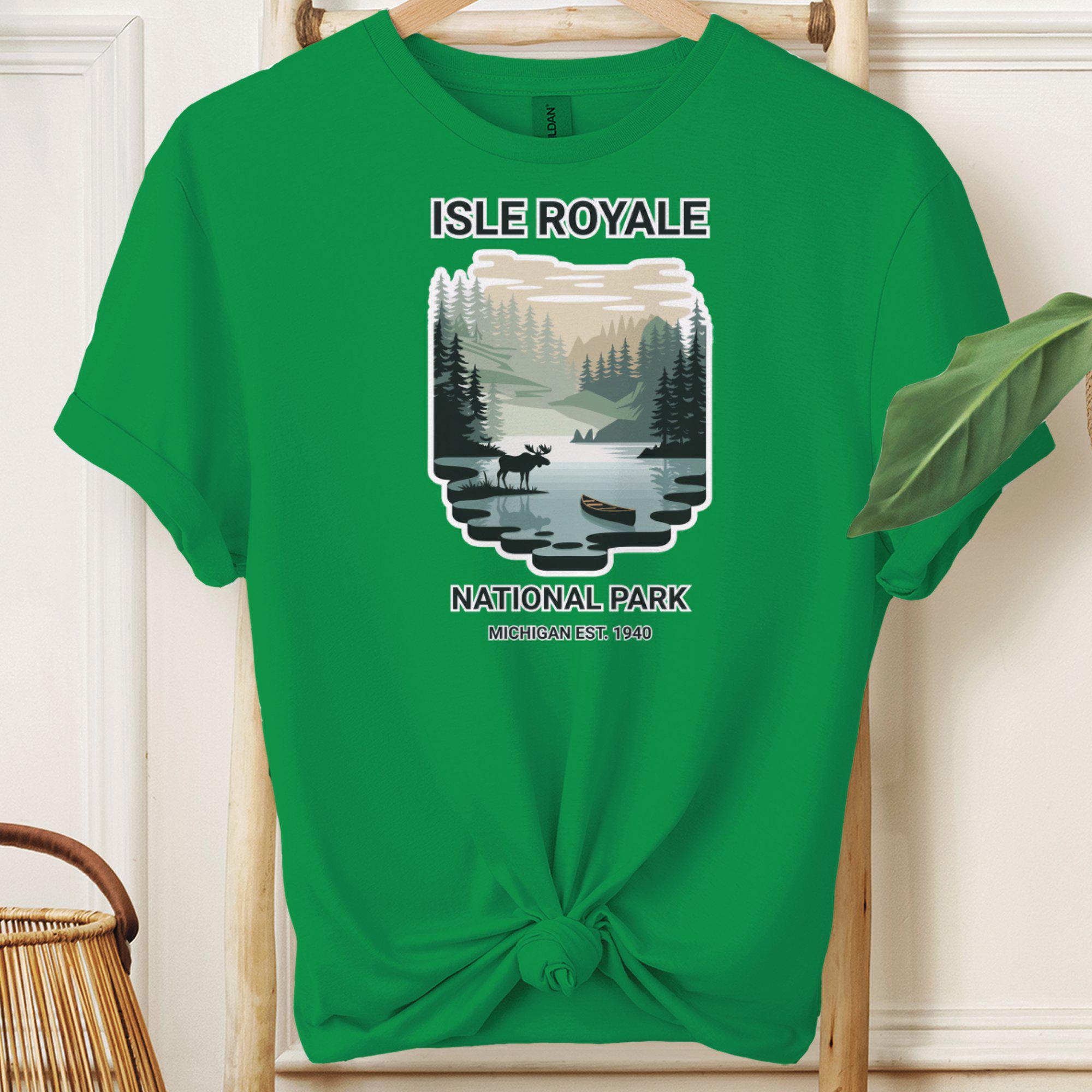 Isle Royale National Park Tee: Retro Michigan Wilderness Graphic