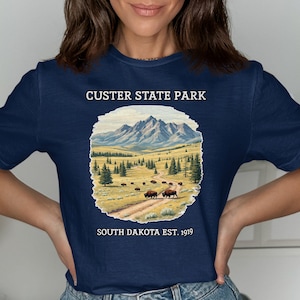Custer State Park T-Shirt: South Dakota Bison Graphic Tee