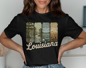 Louisiana Swamp T-Shirt: Herons and Bayous Souvenir Tee