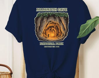 Mammoth Cave National Park Tee: Vintage Kentucky Hiking Shirt, Custom Text