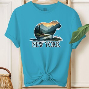 Koszulka New York Beaver | Koszulka Scenic Mountain, prezent dla miłośnika przyrody, bluza z kapturem lub sweter NY Nature