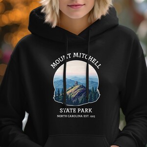 Mount Mitchell State Park North Carolina Hoodie, Vintage National Park Pullover Sweatshirt, Hiking Gift, Nature Lover Apparel