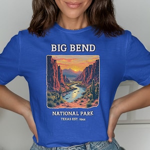 Big Bend National Park T-Shirt, Retro National Park Tee, Texas Hiking Shirt, Vintage Big Bend Graphic, Nature Lover Gift