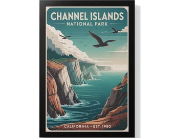 チャネル諸島国立公園のポスター：カリフォルニアのヴィンテージ旅行アート