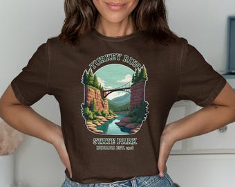Turkey Run State Park T-Shirt: Indiana Hiking Adventure Tee