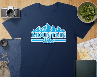 Mountain Life Graphic Tee: Outdoor Adventure Shirt