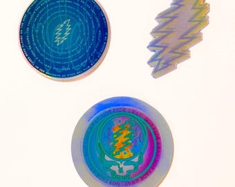 Grateful Dead Holographic Stickers (New Designs Added!)